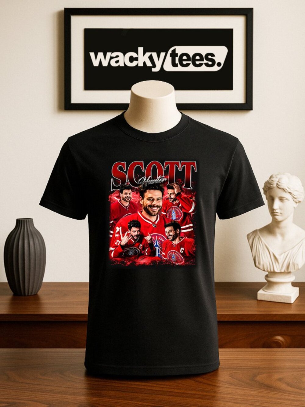 Scott Hunter Bootleg Style Portrait New York Admirals Hockey Heated Rivalry Grap